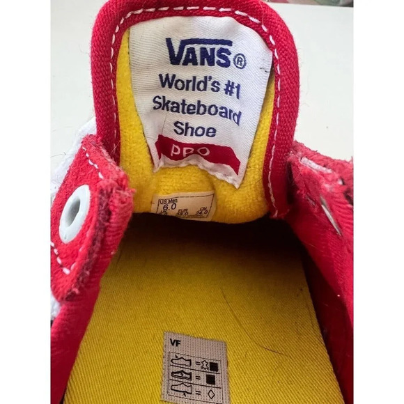 VANS Old Skool Pro x Brighton Zeuner Red Checker Blue Men’s Size 6 Women 8.5-9 - Picture 5 of 12